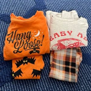 Halloween and Thanksgiving 2T Pajama sets 🎃🦃